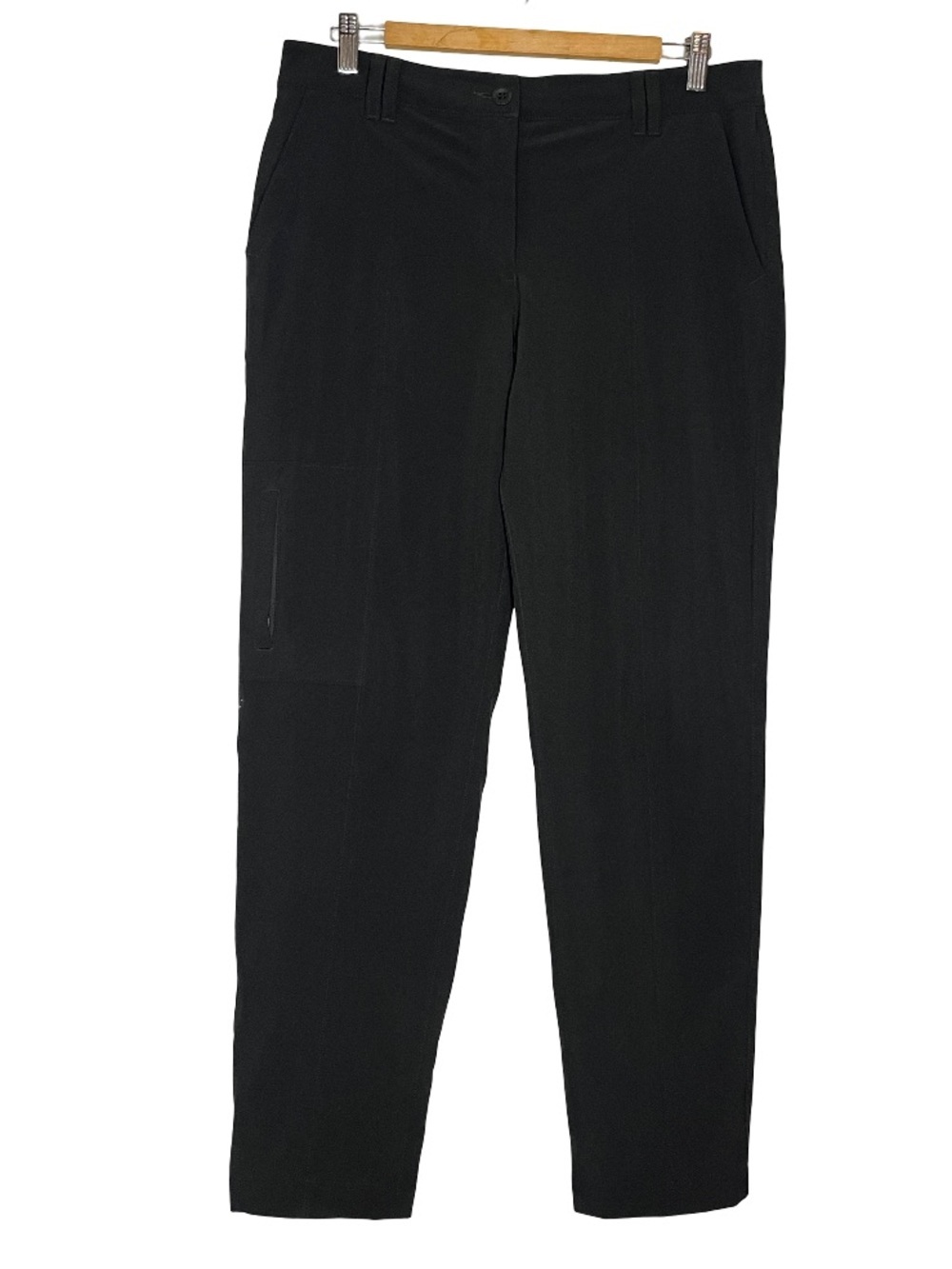 Talbots Fleece Lined Black Minimalist Pants Sz 8